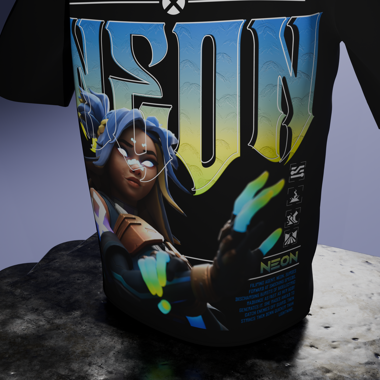 Neon oversized tee's